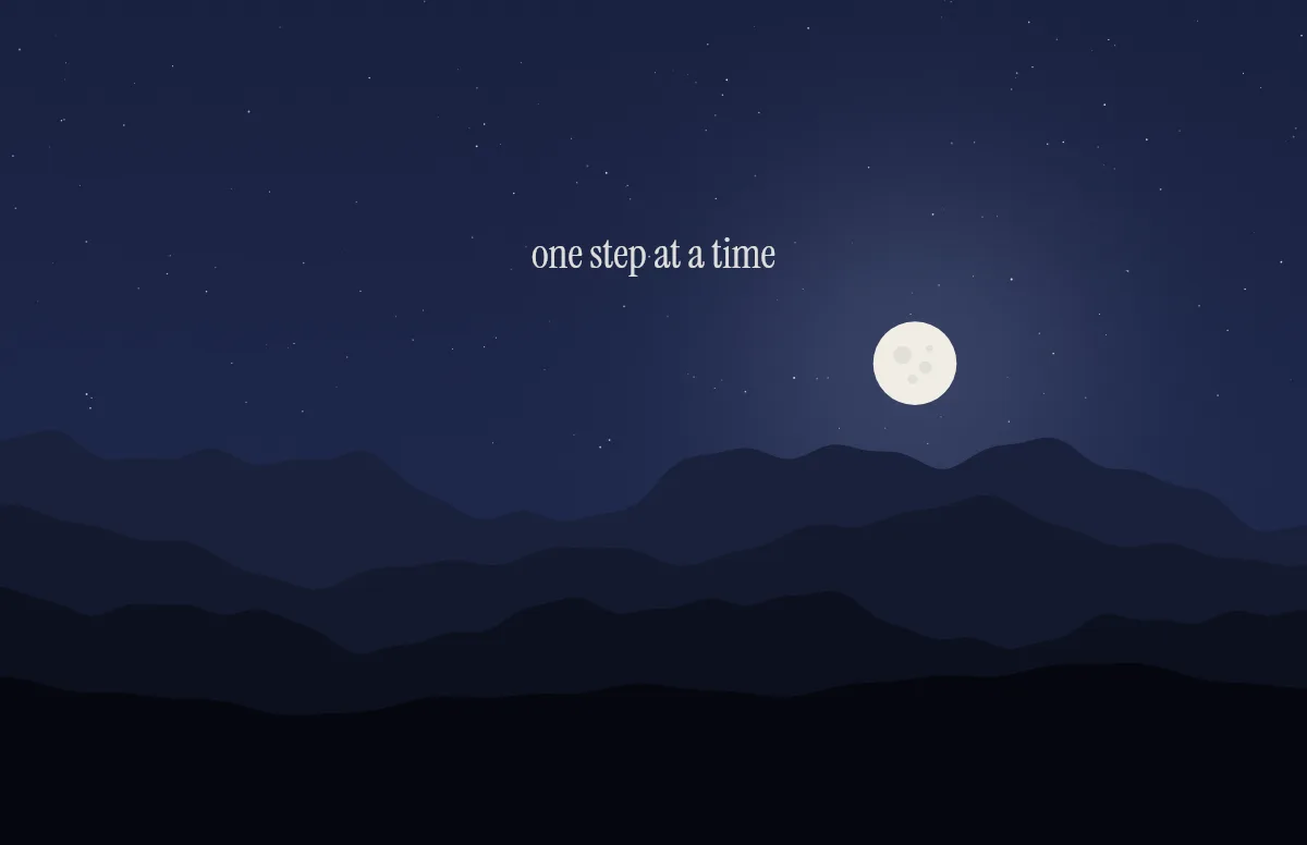 Mountain horizon wallpaper with a day and a night version – Dark