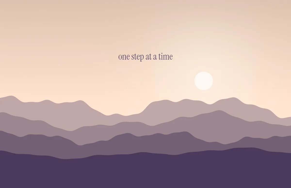 Mountain horizon wallpaper with a day and a night version – Light